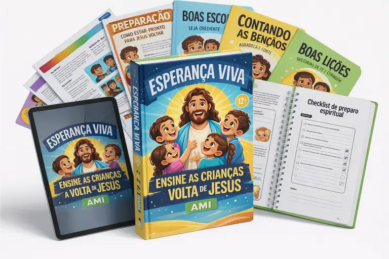 Mockup do guia Esperança Viva